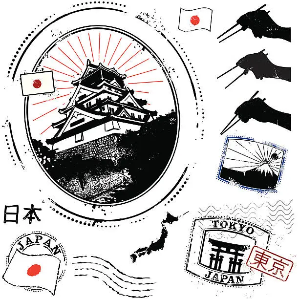 Vector illustration of Japansese Super-san