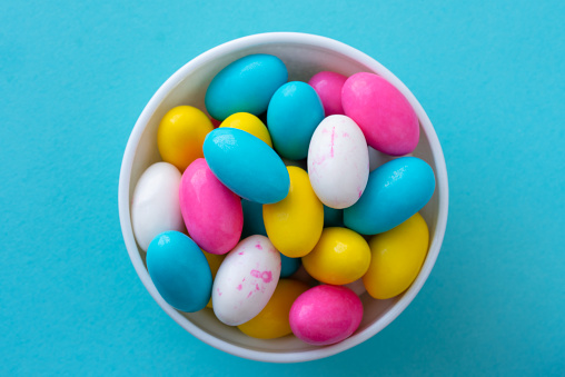 Pastel Colored Easter Egg Candy