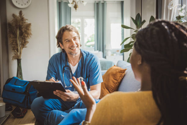 istock Pediatrician at home visit 1516657150