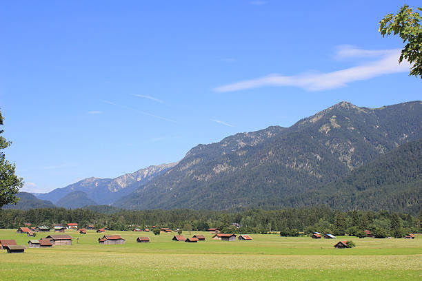 가르미슈파르텐키르헨, 독일 - alm bavaria mountain summer 뉴스 사진 이미지