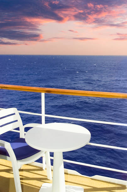 istock Ocean Cruise Balcony at Sunset 1516689773