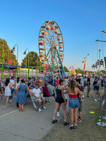 Arlington Heights, IL, USA - July 4, 2023: Frontier Days festival is a community-wide 5 day celebration held annually around the 4th of July.