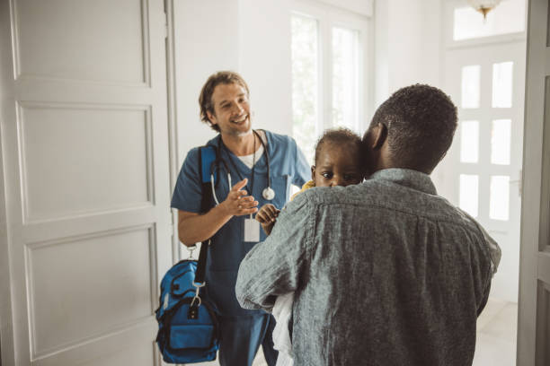 istock Pediatrician at home visit 1516714771