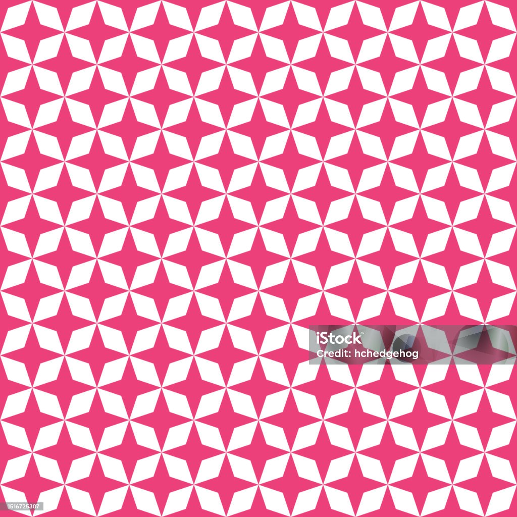 Pattern 4 Parts 4 Point Star Pattern Stock Illustration - Download Image Now - Abstract ...