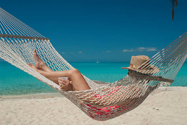 istock Woman in Hammock on Tropical Beach 151672950