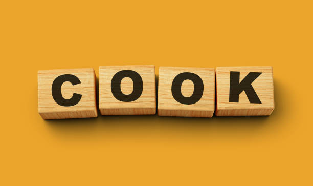 istock Wooden blocks Cookword concept isolated background 3d illustration 1516741273