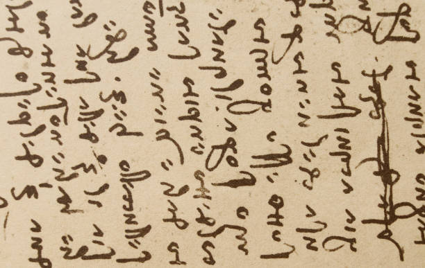 istock Manuscript, drawings, inscriptions by Leonardo Da Vinci in the old book The Codice Sul Volo, by E. Rouveyre , 1893 1516748866