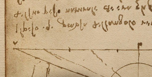 istock Manuscript, drawings, blueprints by Leonardo Da Vinci in the old book The Codice Sul Volo, by E. Rouveyre , 1893 1516748875