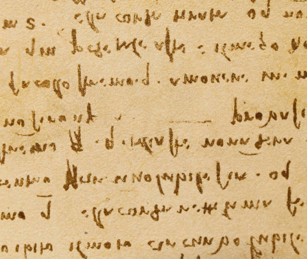 istock Manuscript, drawings, inscriptions by Leonardo Da Vinci in the old book The Codice Sul Volo, by E. Rouveyre , 1893 1516748886