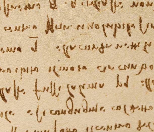 istock Manuscript, drawings, inscriptions by Leonardo Da Vinci in the old book The Codice Sul Volo, by E. Rouveyre , 1893 1516748911