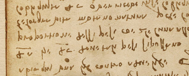istock Manuscript, drawings, inscriptions by Leonardo Da Vinci in the old book The Codice Sul Volo, by E. Rouveyre , 1893 1516749306
