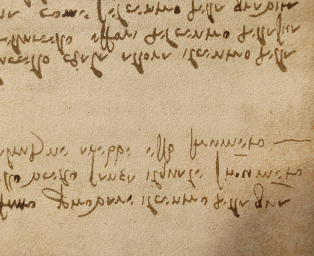 istock Manuscript, drawings, inscriptions by Leonardo Da Vinci in the old book The Codice Sul Volo, by E. Rouveyre , 1893 1516749944