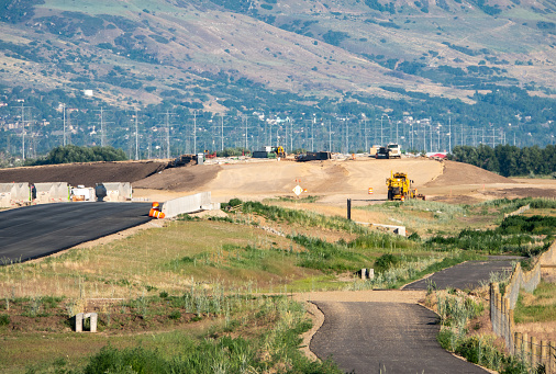 Freeway construction project. Kaysville, Utah.