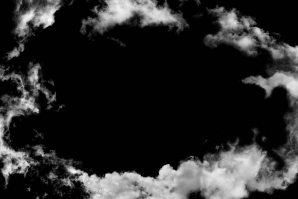 sky with black and white cloud textured background