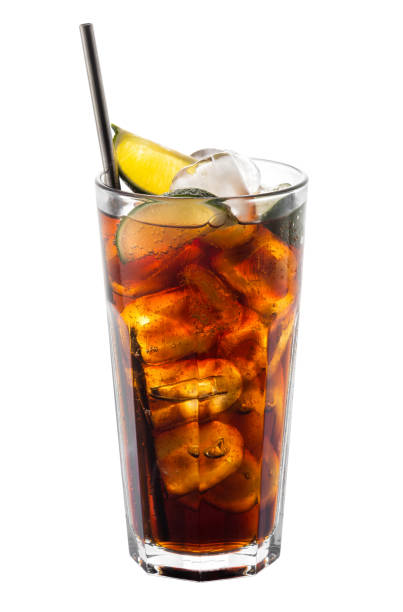 istock Cuba libre cocktail with lime slices 1516840961