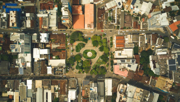 istock City in Harmony: Aerial View with Emphasis on a Symmetrical Square 1516860944