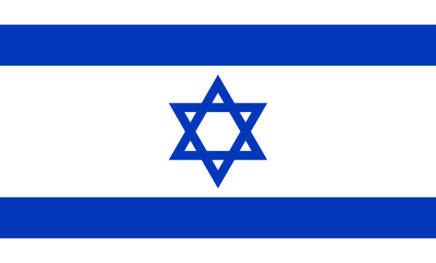 ilustraciones, imágenes clip art, dibujos animados e iconos de stock de bandera de israel. ilustración vectorial eps10 - israel