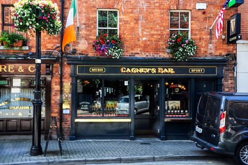 Drogheda town Ireland july 5th 2023...phot of cagneys bar in town center