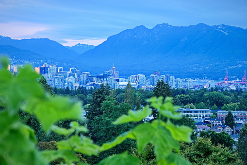 City of Vancouver, Canada BC from the viewpoint