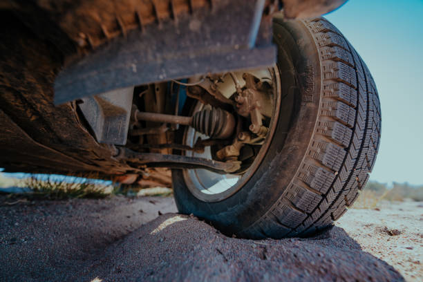 istock Car suspension detailed view, wide angle 1516951930