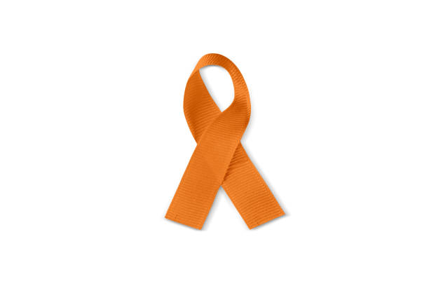 istock Orange Awareness Ribbon  ADHD, Multiple Sclerosis, Kidney, COPD, Lupus Awareness Concept 1516958350