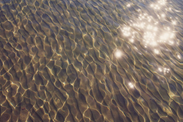 surface de l’eau de mer avec éblouissement du soleil - 11902 photos et images de collection