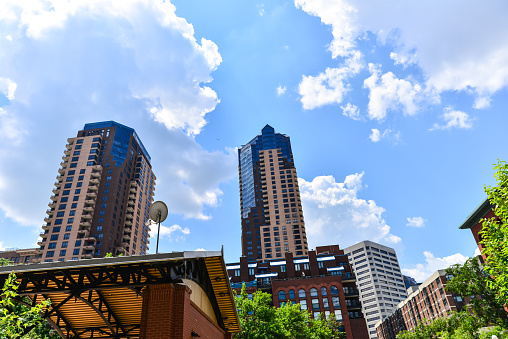 High-rise buildings and blue sky - Shinjuku, Tokyo, Japan