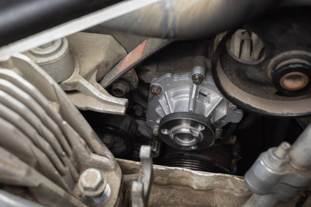 istock Installed new engine cooling pump in a passenger car 1517077194