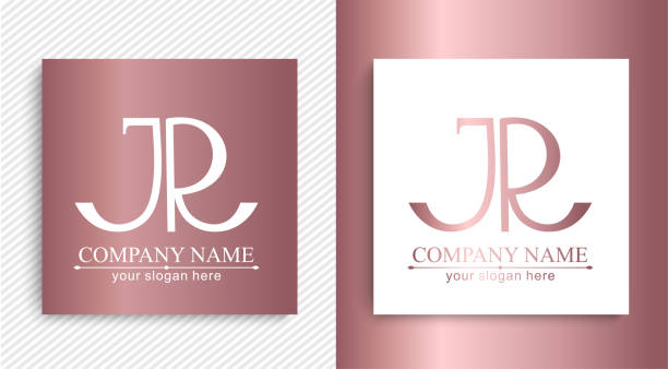istock Letter JR logo or monogram. blank for business card. For your business. Vector sign. 1517097112
