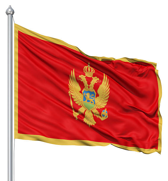 istock Waving flag of Montenegro 151713306