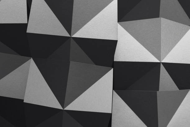 istock Geometric shapes made gray paper, abstract background 1517148164