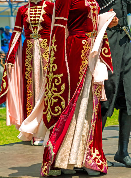 istock Traditional Karachay women's clothing. 1517151060