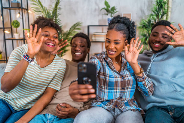 istock Friends having a video call at home 1517193370