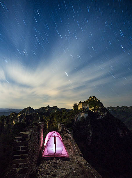 istock Camping on Great Wall of China 151720218