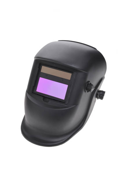 istock Welding mask helmet on white background 1517206279