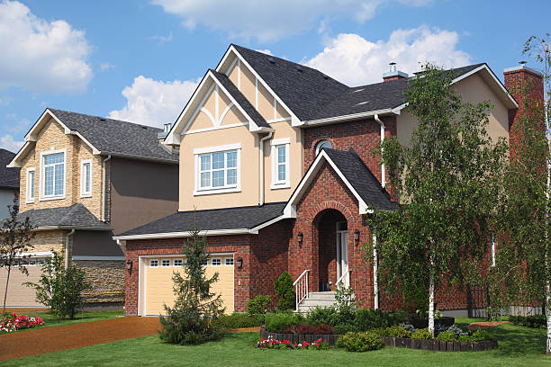 istock New two-storied cottage with garage. 151724680