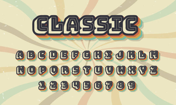 Retro Cartoon Lettering 70+ Cartoon Of Old Style Letter Template Stock Photos, Pictures ...