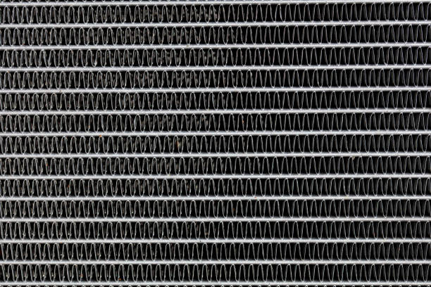 Closeup of car ratiator, textured background for design purpose