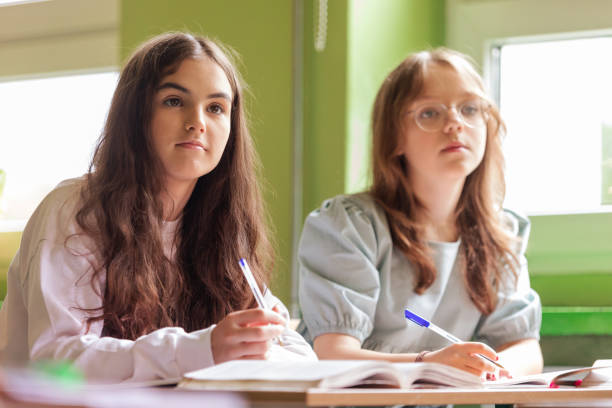 istock Female high school student during lesson in the classroom 1517450856