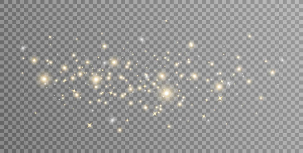 illustrations, cliparts, dessins animés et icônes de fond clair doré scintillant. bokeh doré étincelant. étoiles scintillantes. ampoule de fée. bannière de luxe brillante. particule de lueur de noël de noël. effet étoile magique. design de fête festive. illustration vectorielle - light bulb replace lighting equipment changing form