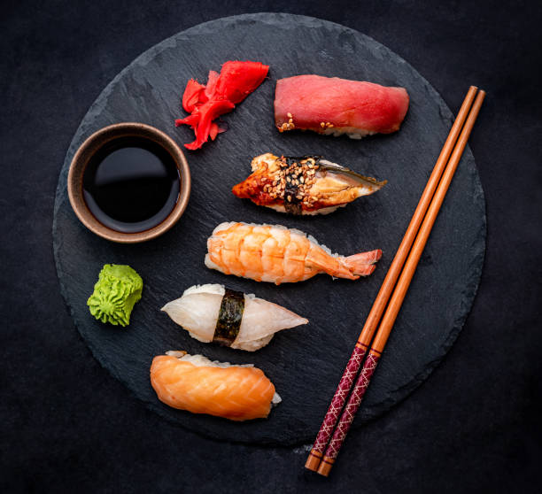 istock Sushi sashimi set closeup 1517624299