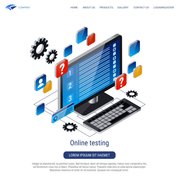 Computer Testing Images Graphic 20+ Teacher Grading Computer Stock Illustrations, Royalty-Free Vector ...