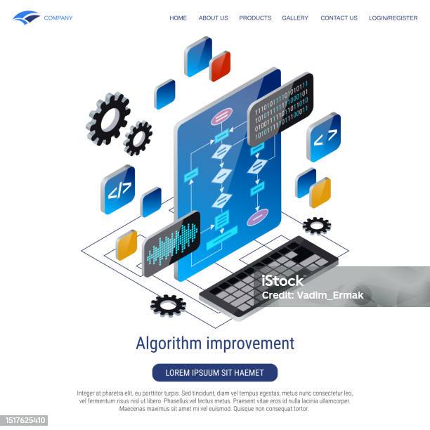 Algorithm Improvement Vector Concept Stock Illustration - Download ...