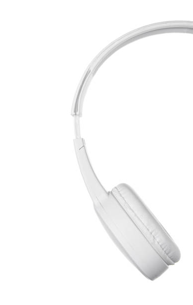 istock Wireless headphones close up isolated on a white background 1517637620