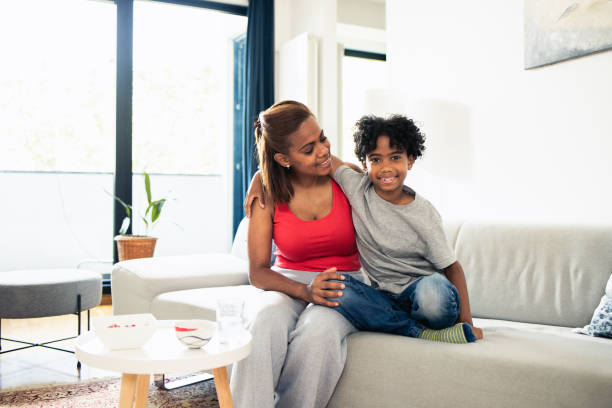 istock Parent enjoys time with the child at home 1517693861