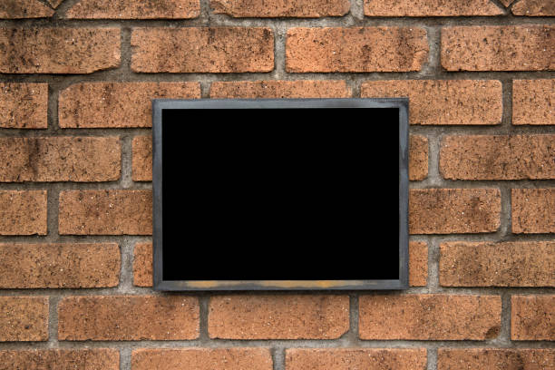 istock Vintage brick wall texture, old photo frame. 1517707033