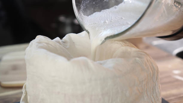 istock Homemade white almond milk drink 1517770103