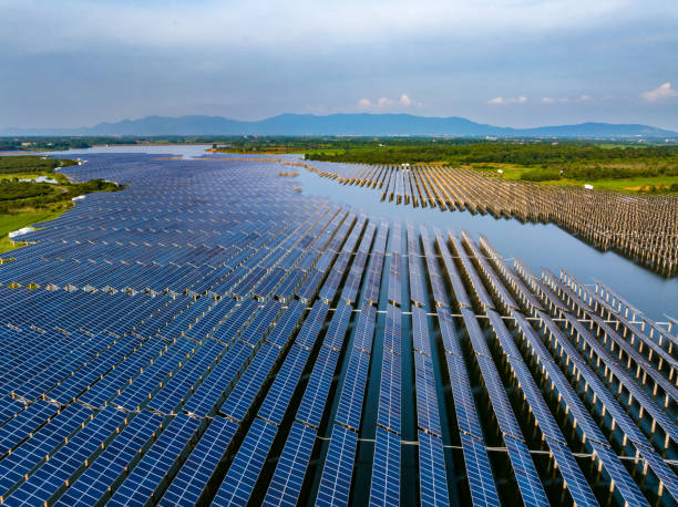 istock Solar power, photovoltaic panel power station 1517851732