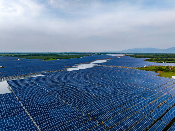 istock Solar power, photovoltaic panel power station 1517863712