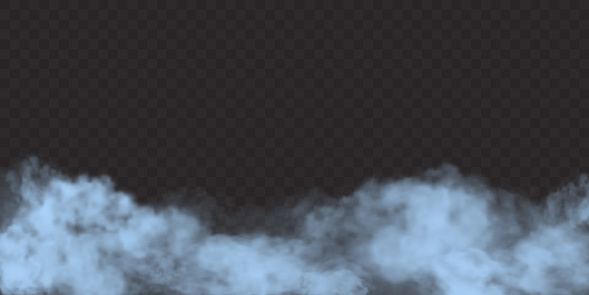 Design element of soft fog isolated on transparent backdrop